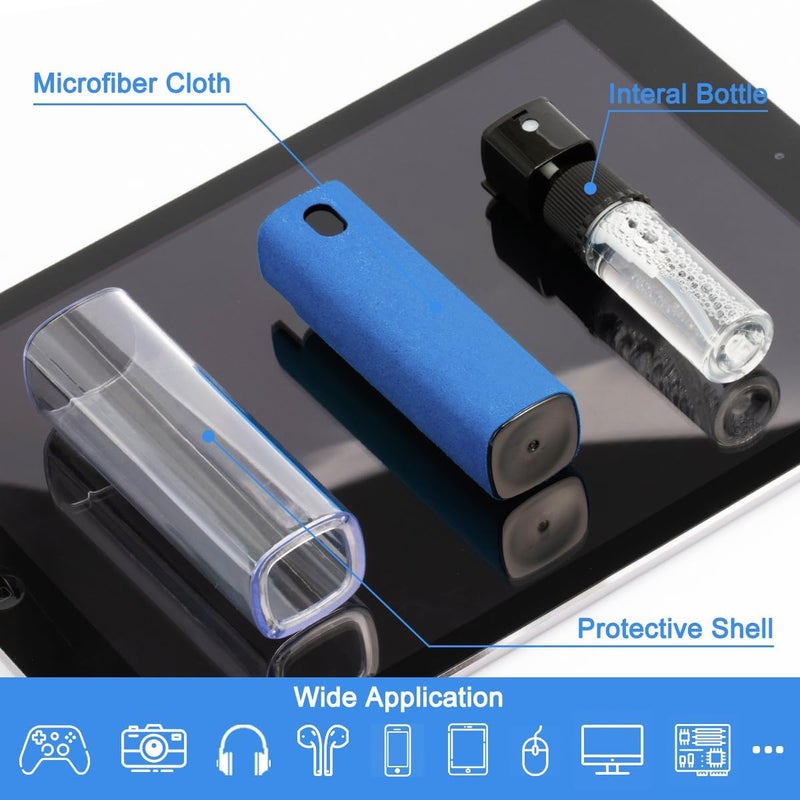 walrfid Screen Cleaner Touchscreen Mist Spray, Cleaning Kit for Electronic Smart Phone TV, Laptop, Tablet, PC, Computer LCD Flat Screens, Eyeglasses, Compatible with iPhone iPad MacBook Pro - DarkBlue - Image 2